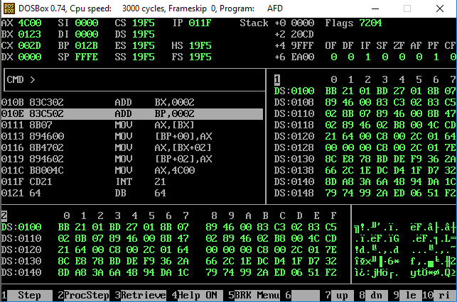 Computer Organization Part I: For the Debugger interface shown in Fig 1,