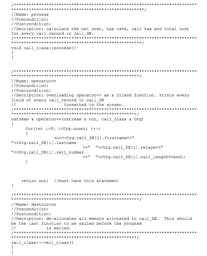 into the dynamic array call DB. If call_DB becomes full, the function