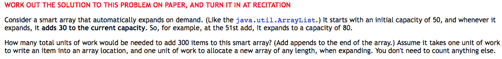  Consider a smart array that automatically expands on demand. (Like the