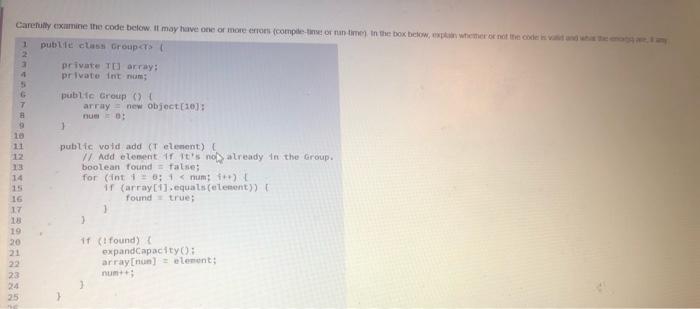  26. For the following questions write algorithms in Java or in