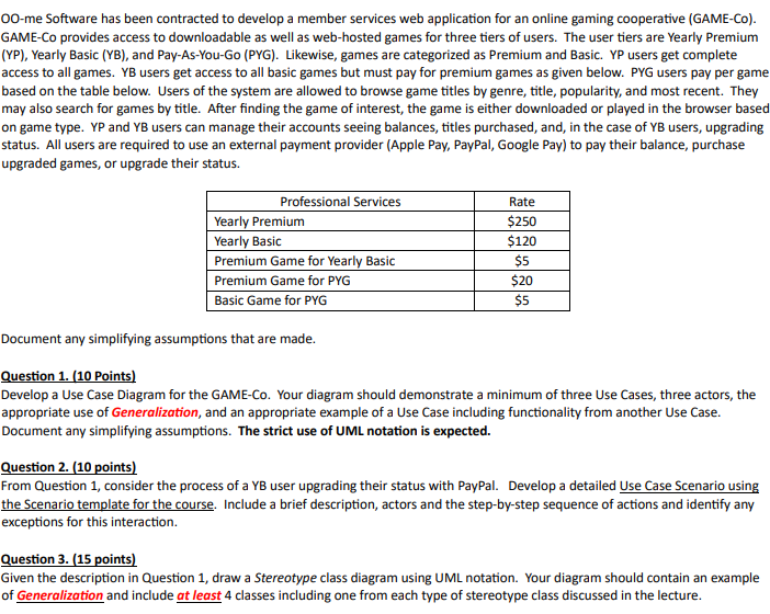  OO-me Software has been contracted to develop a member services web