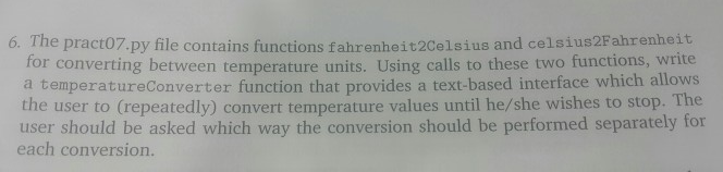  can the quistion completed please? (using python) 6. The pract07.py file
