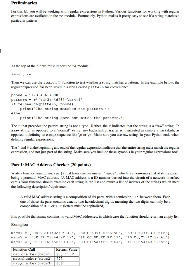 Python 3 Please show the answer in Pyhcarm. I appreciate it. Preliminaries