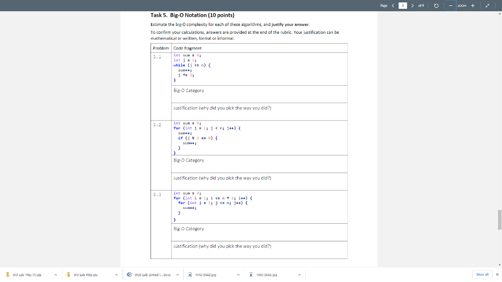 task5 java lang > of 9 - 200M + Task 5. Big-O