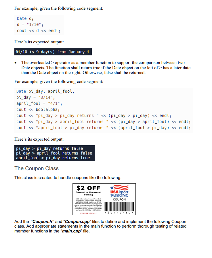 shown in the prompt. Include all files, functions, prototypes, and main. Thank
