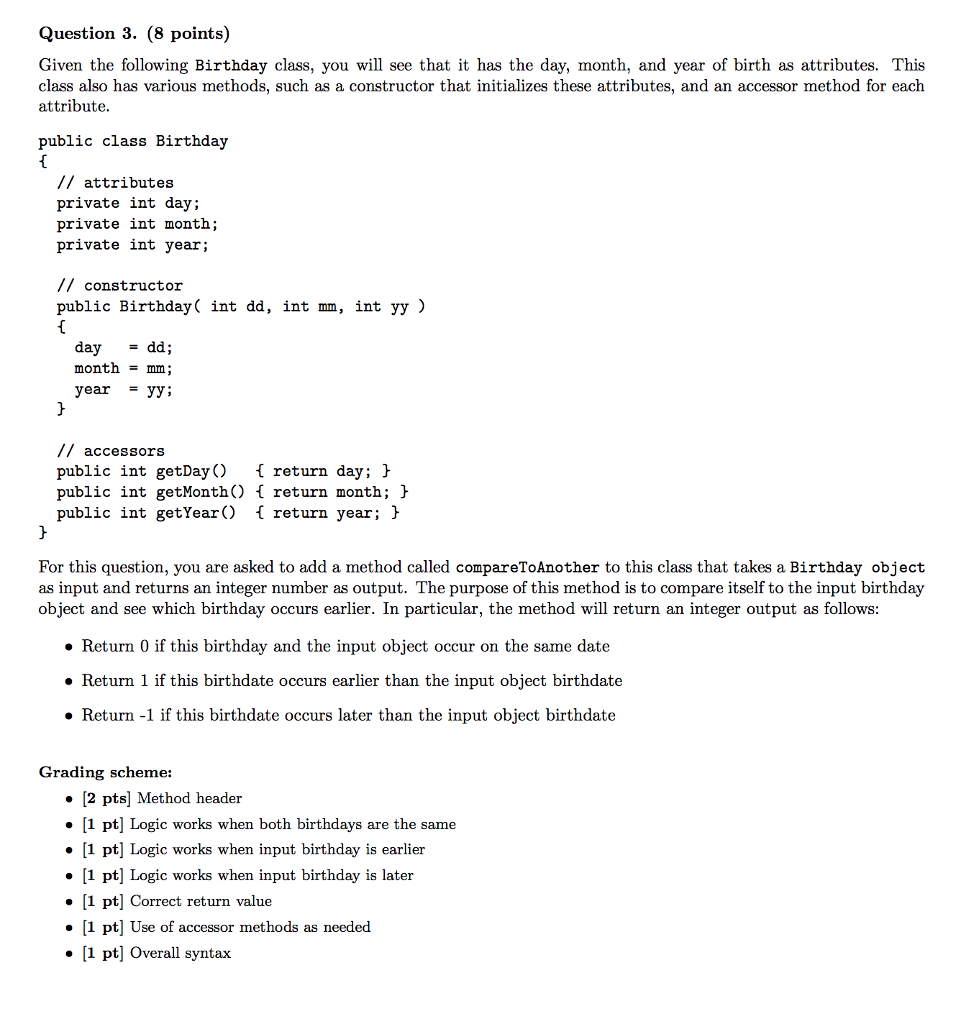Please help with first year computer science question (OOP, 2D array etc)