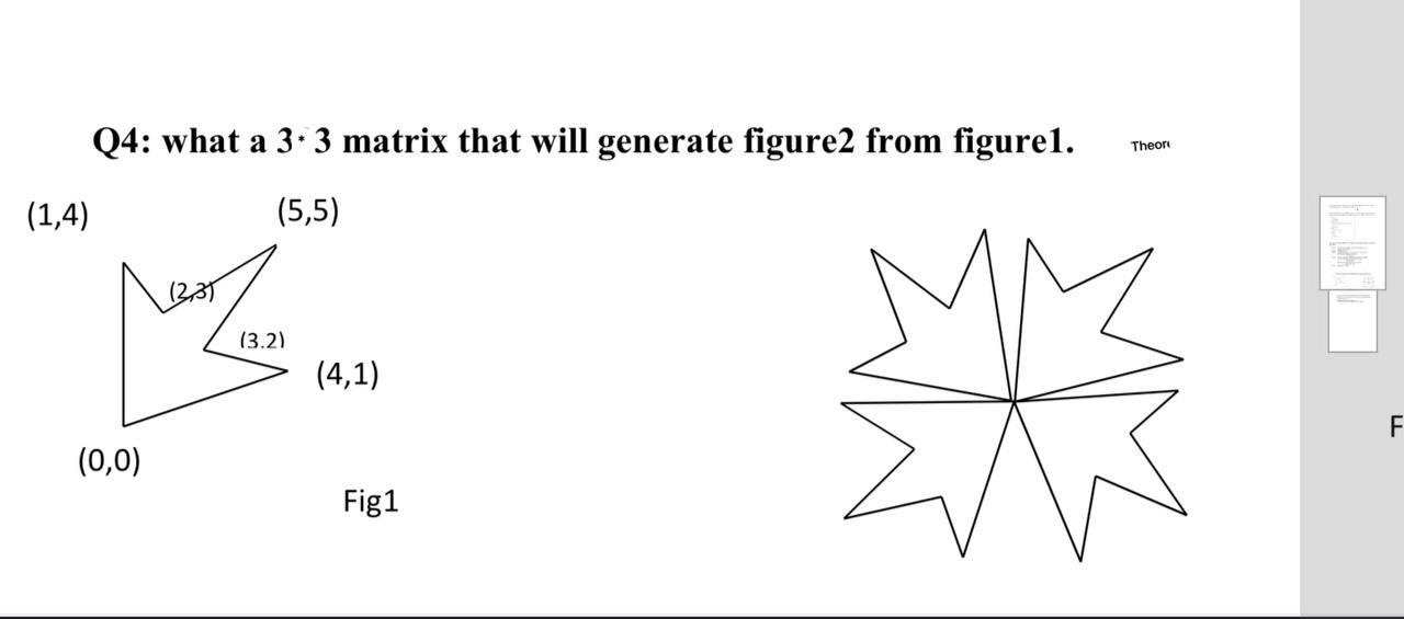 Q4: what a 3. 3 matrix that will generate figure2 from