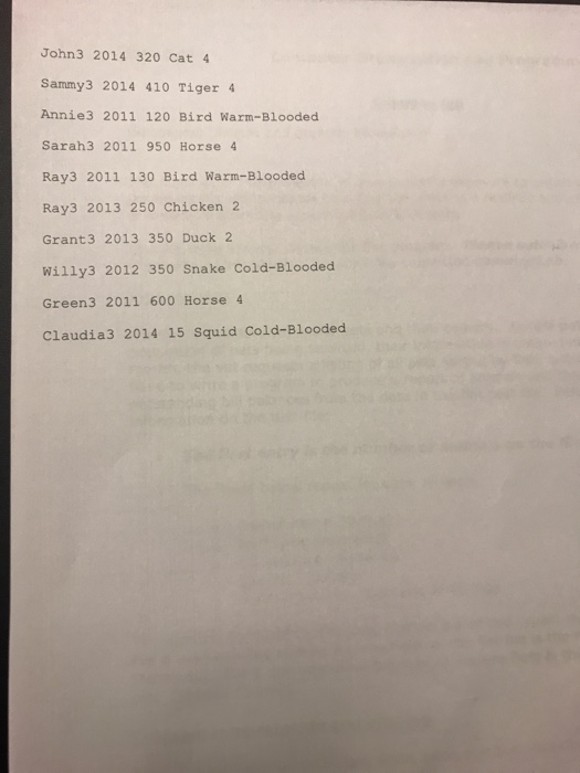 this program. Please submit all classes in one file. The name of