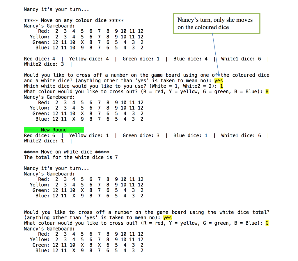 off the higher your score. There are 4 rows of numbers, each