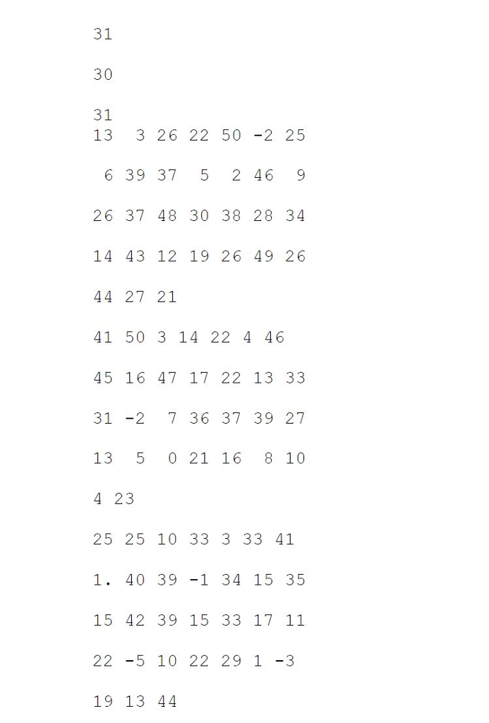 use your skills involving file I/O and 2D arrays and write a