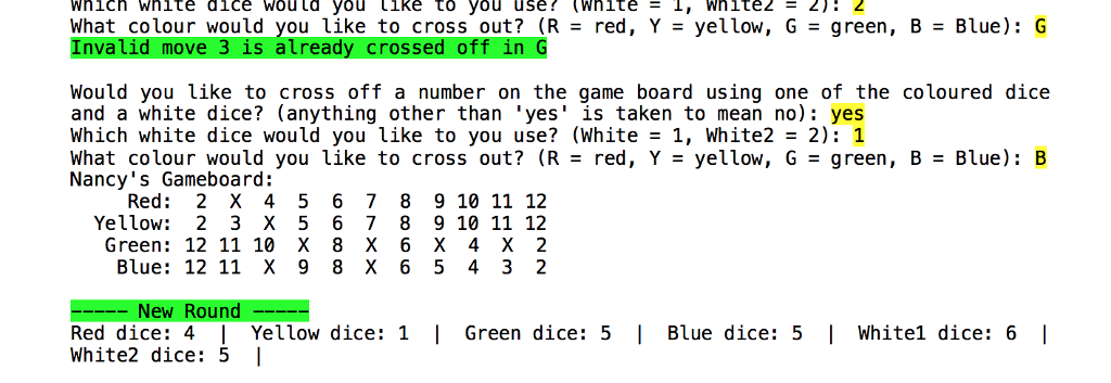 to start on the left and go to the right - and
