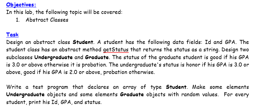 toString must be in the main class without using super personal data