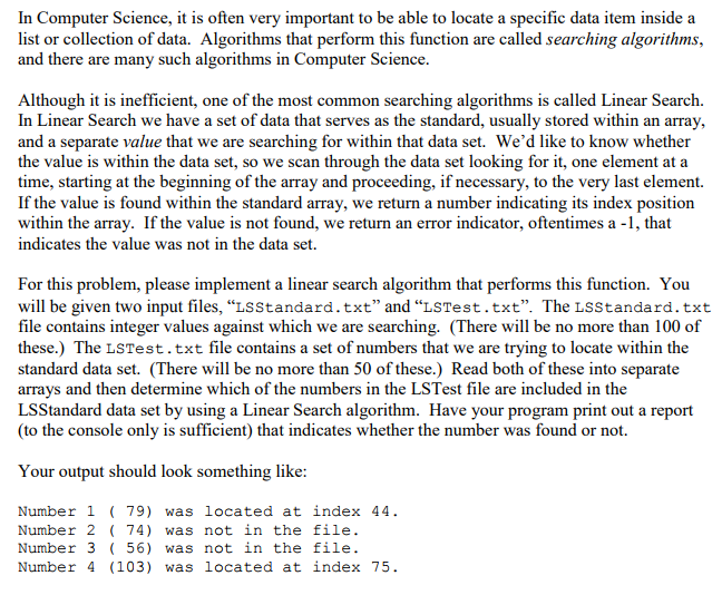 In Computer Science, it is often very important to be able