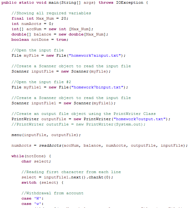 i need help with the output. Chegg doesnt allow me to post