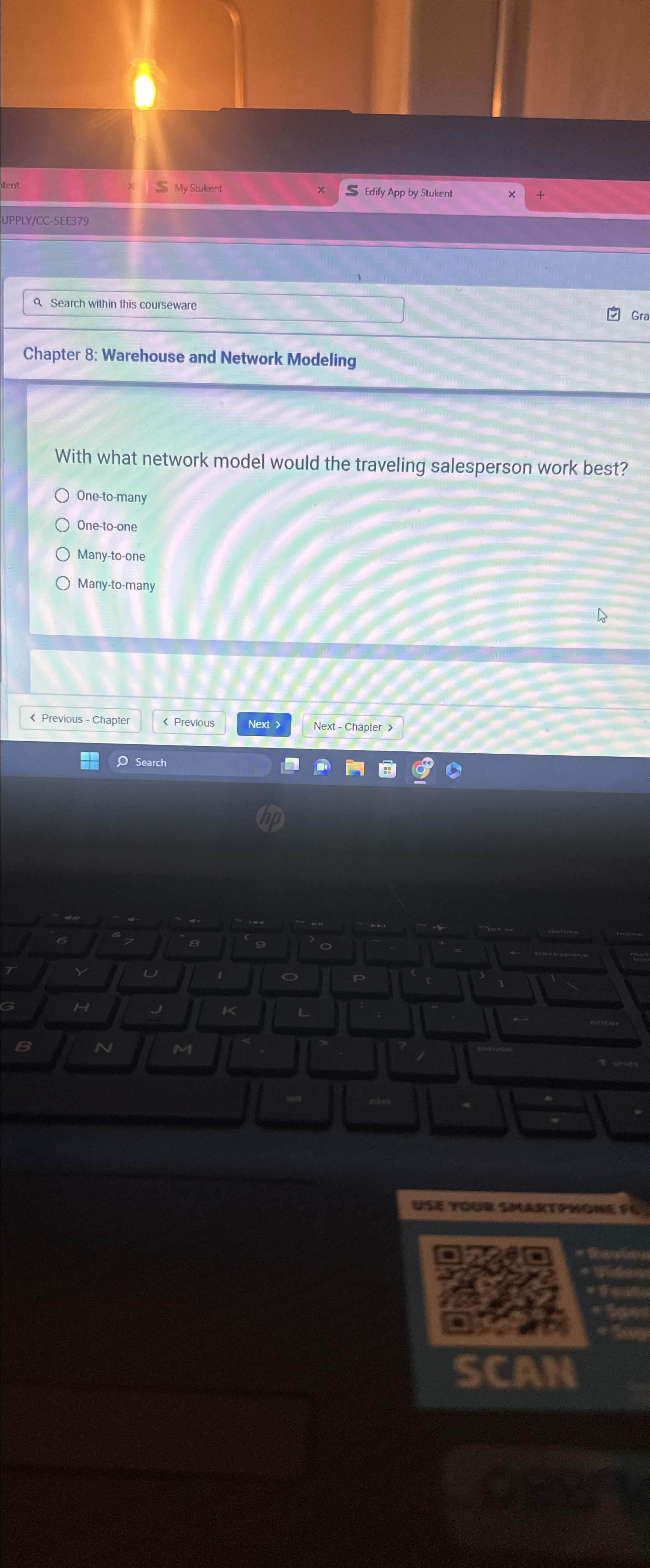  Q Search within this courseware Chapter 8: Warehouse and Network Modeling