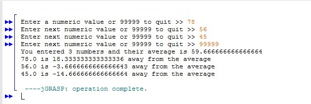 Create a Java program that allows the user to input up to