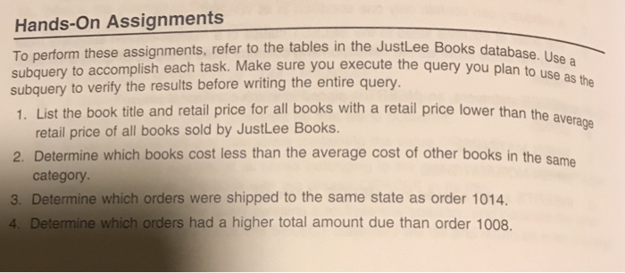 JustLee Books Database DROP TABLE CUSTOMERS CASCADE CONSTRAINTS; DROP TABLE ORDERS CASCADE