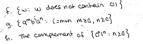  Given the alphabet 0,1.Give a context-free grammar that describes each of