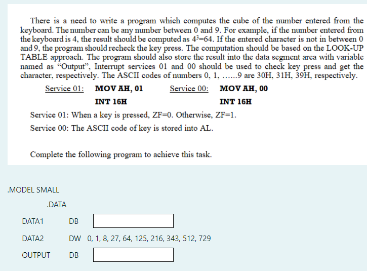  There is a need to write a program which computes the