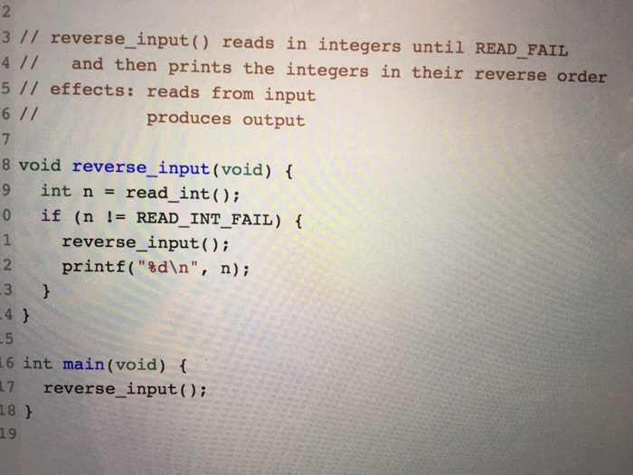 use recursion. For these questions, you should recursively use read int until