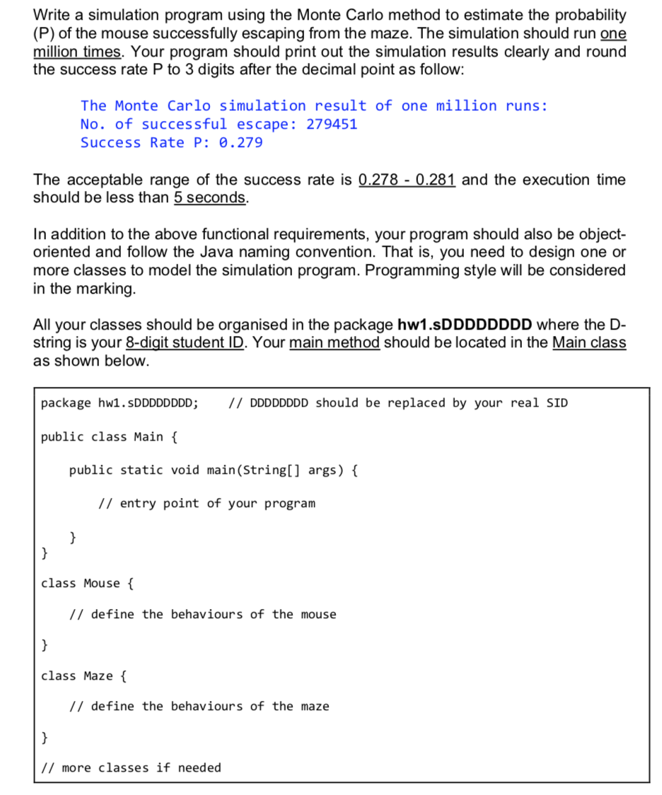 Carlo method? Thank you very much for the help! A mouse is