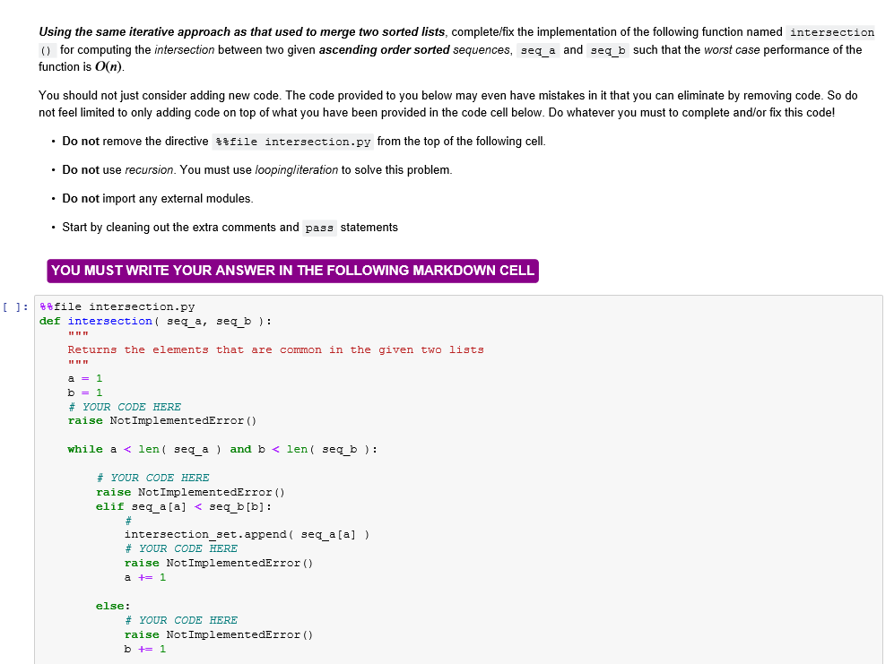 Using the same iterative approach as that used to merge two