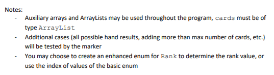 + toString() Hand access control public private protected Deck + Deck) -