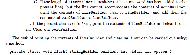 will be given as String data. We view the text to print