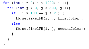 using for loops. The method that I need to call is this: