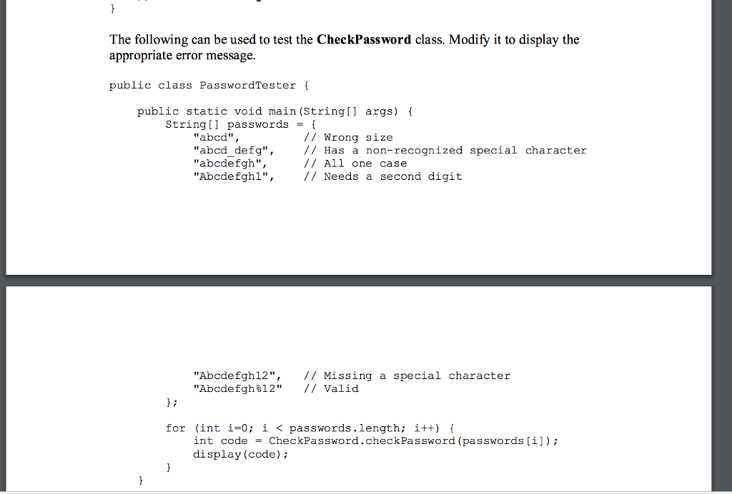 the user the chooses option 1 present them with the following login