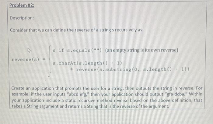 Java (Data Structure) Description: Consider that we can define the reverse of