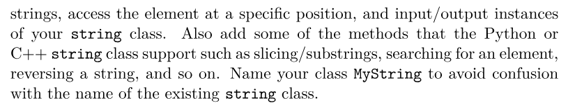 as an empty string of capacity 20 initially. */ #include class mystring{