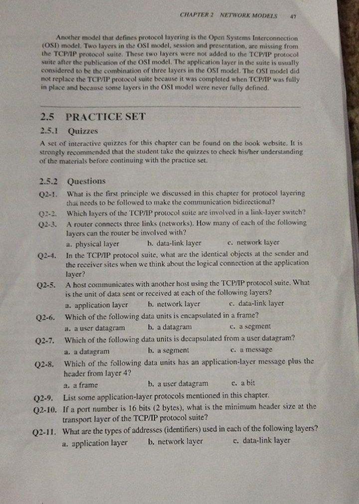  CHAPTER 2 NETWORK MODELS 47 Another model that defines protocol layering