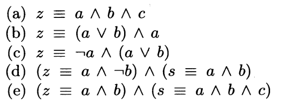  Create a diagram for each listed formula, using a, b, and