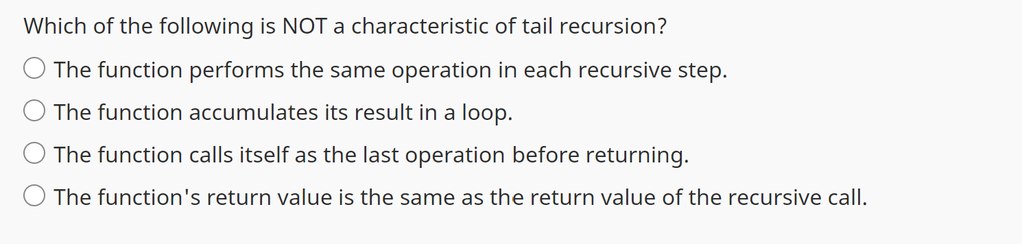 the typical structure of a recursive function? A loop that repeats the