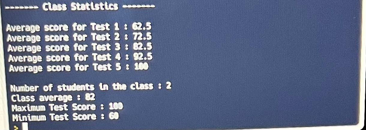 all the completed files. * The instructor can enter up to 5