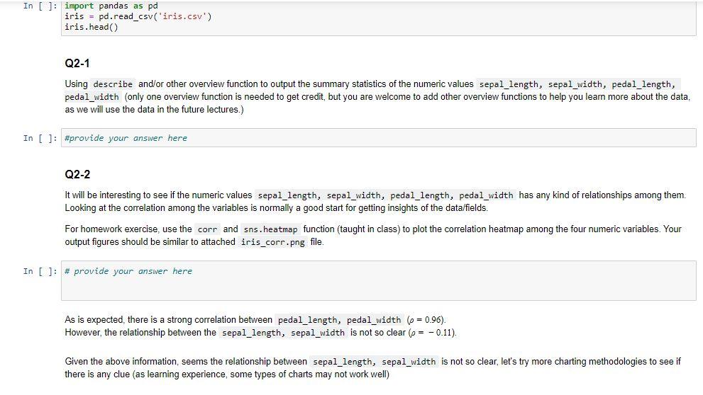 data x, y, and y1 above, complete the code and create the