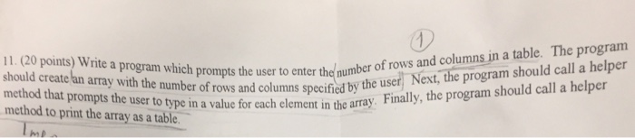  Write a program which prompts the user to enter the number