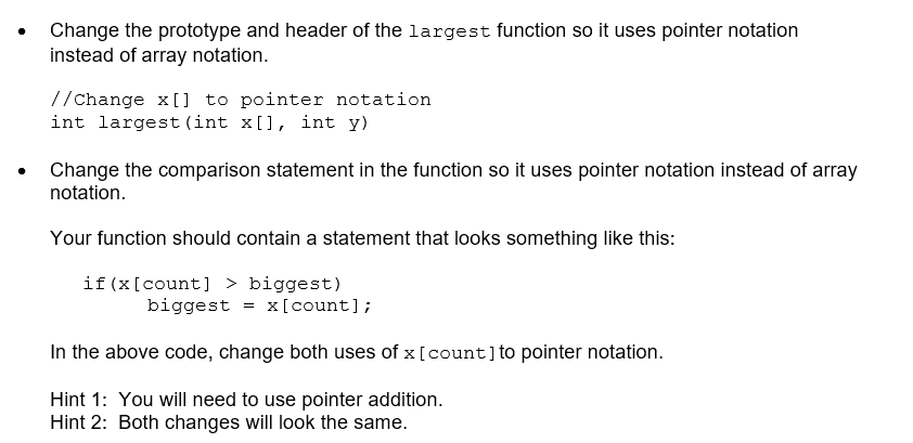 Type the following code in C language. Here is the starting code: