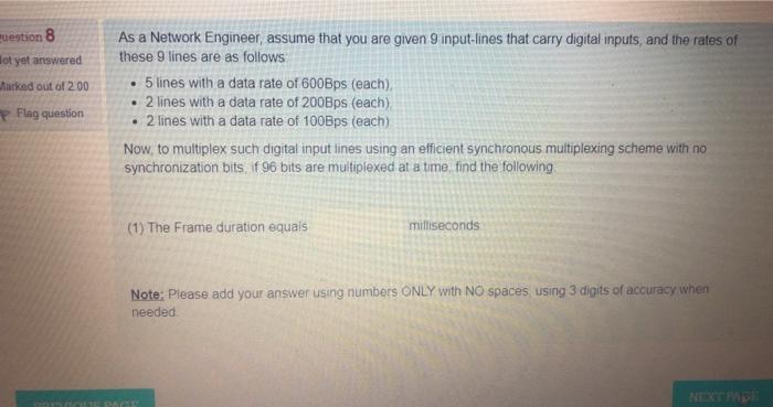  Data communication and computer networks Please I NEED ACCURATE solution for