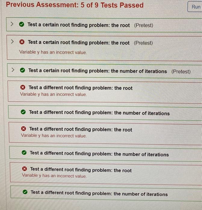 tol of each other and will return the final ferate as our