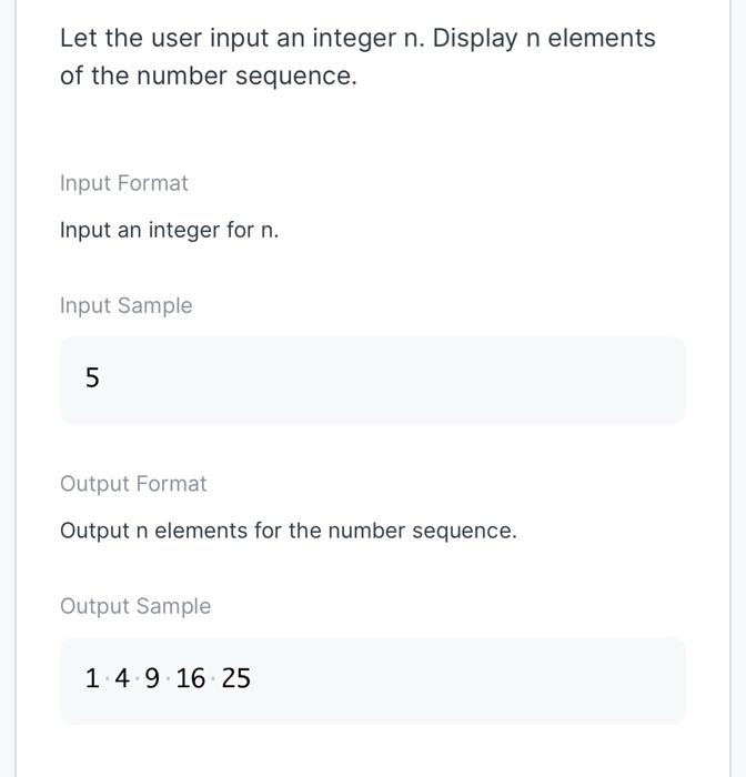 help me in c language Let the user input an integer n.