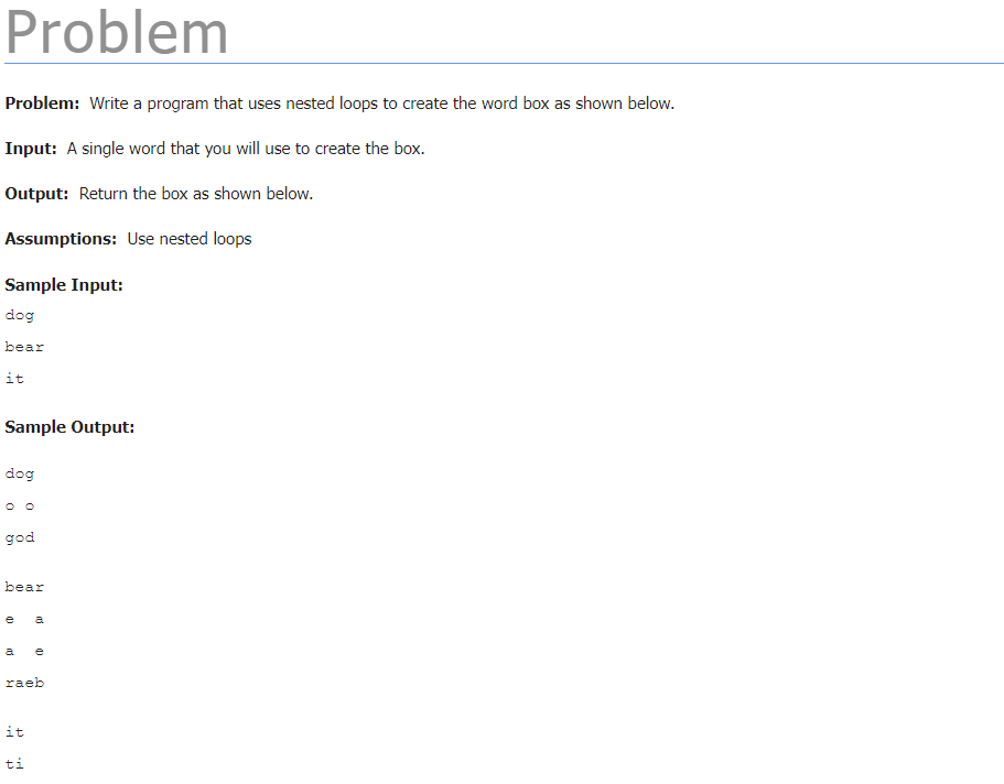 could you please help write this problem in java Problem Problem: Write