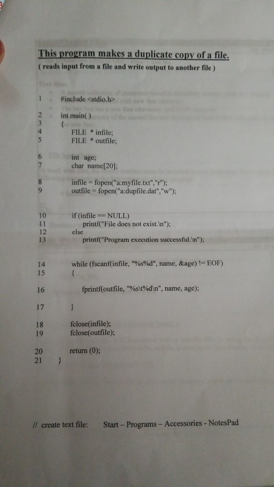 C Programming I was given this code to display the following as