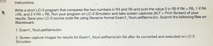  Introduction to computer, i need this in LC-3 simulator Write a