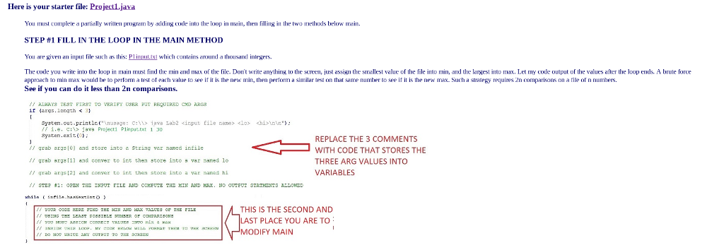  // Project1.java import java.io.*; // BufferedReader import java.util.*; // Scanner to