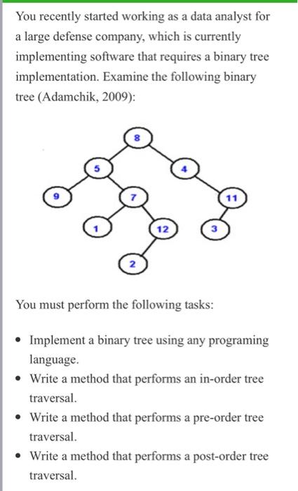 c++ or java please You recently started working as a data analyst