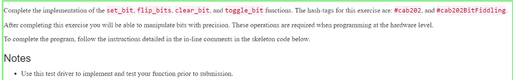 C++ using visual studio #include #include typedef unsigned char byte; byte set_bit(byte