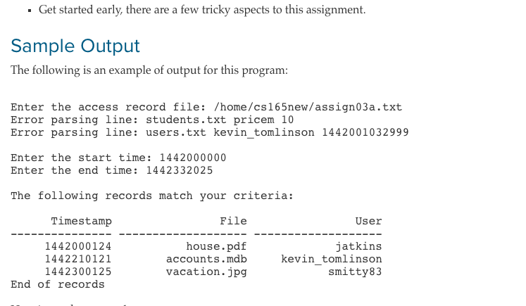 log file was corrupted, so your program from before crashes when run