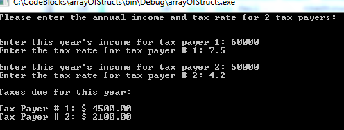 Please help Array of Structs (c++) 1. Create a structure that contains